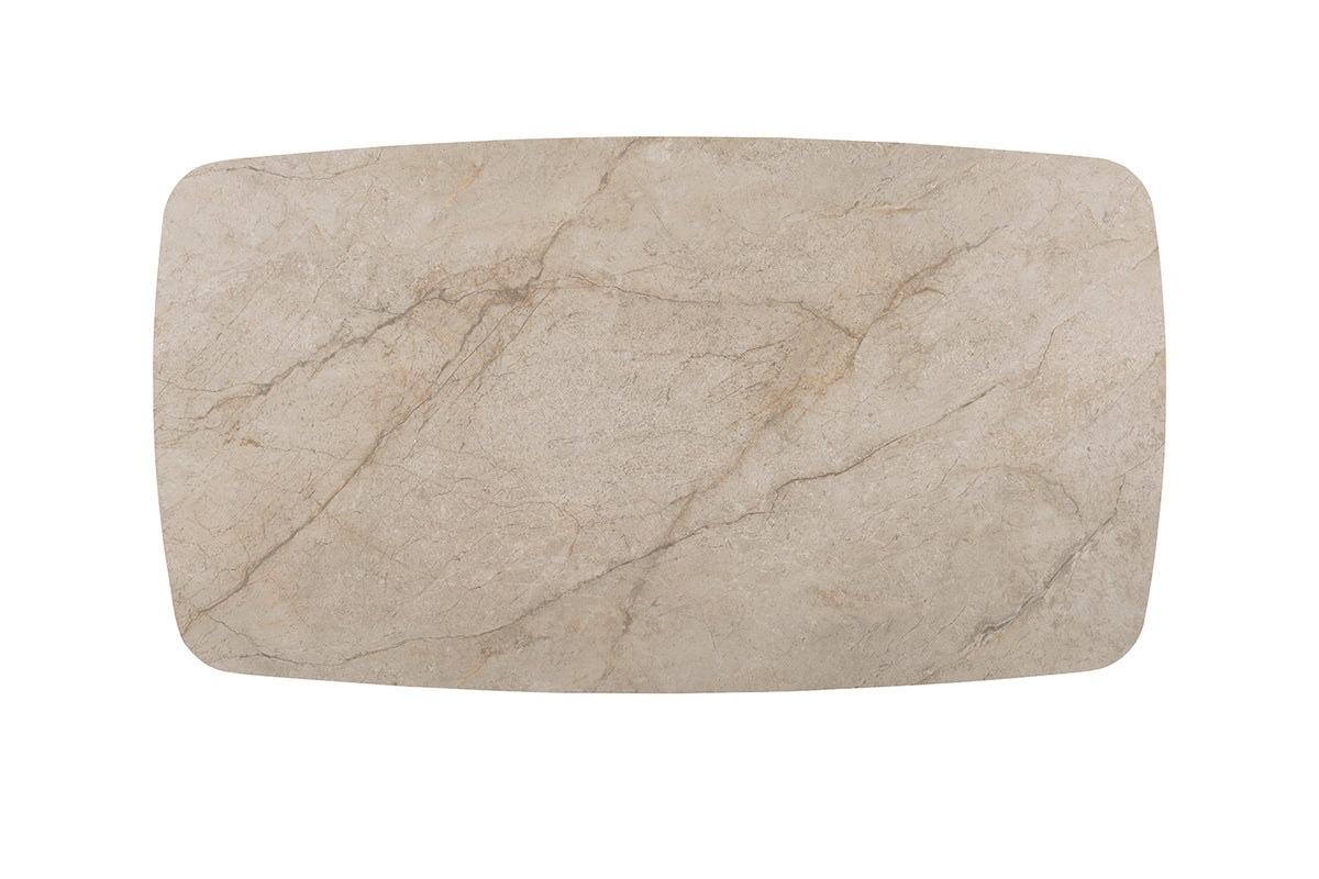 Table Apollo 160 cm ovale danoise Pierre Brillant Beige