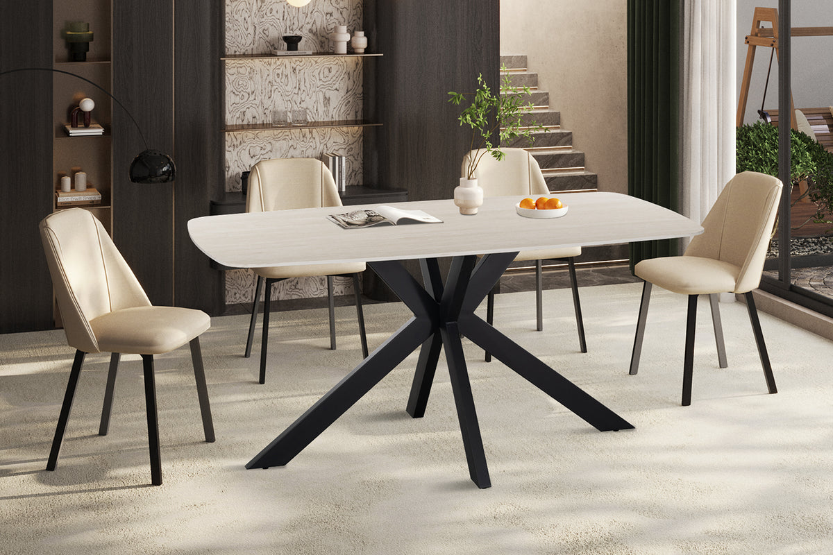 Table Apollo 160 cm ovale danoise Pierre Gris