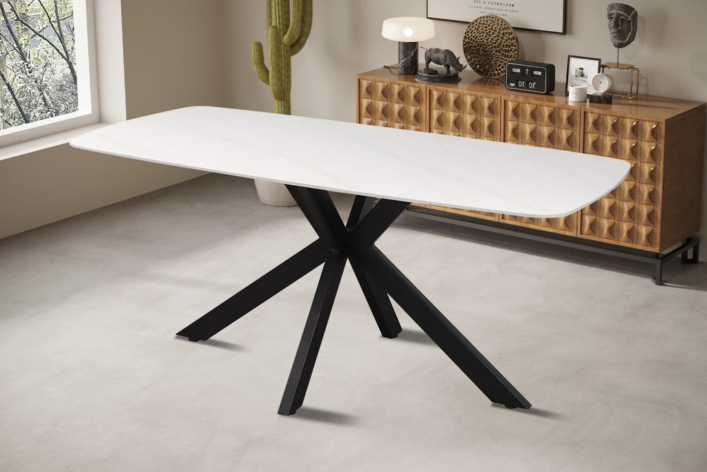 Table Apollo 180 cm ovale danoise Pierre Blanc