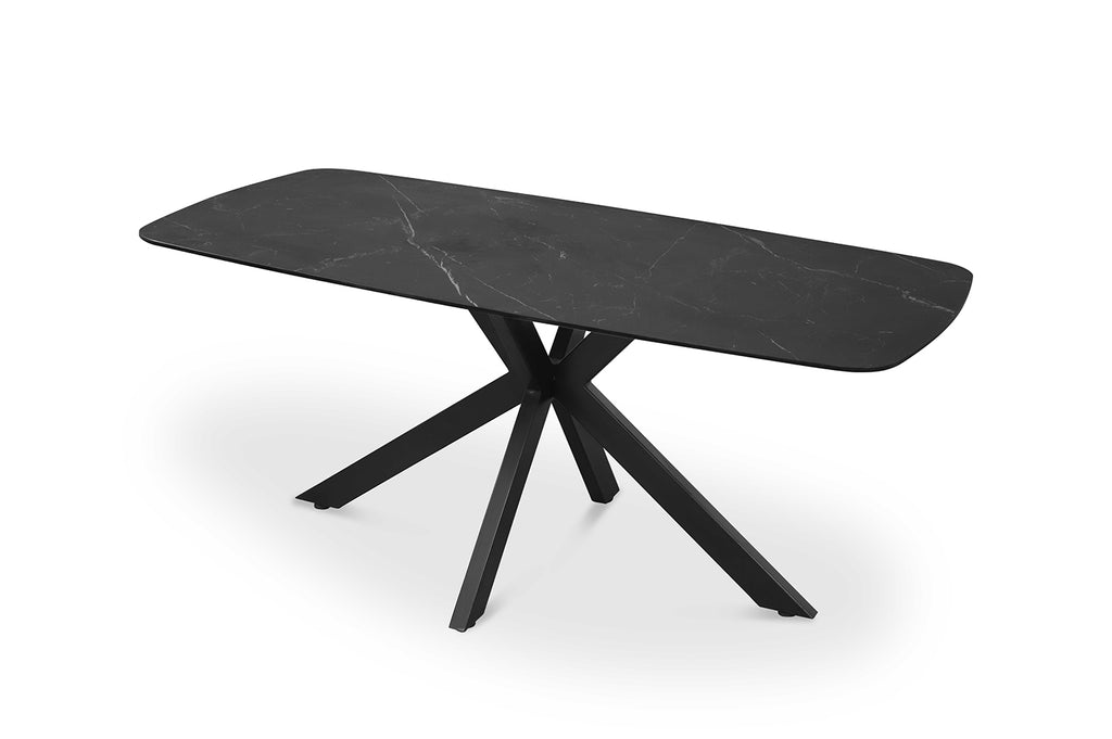 Table Apollo 180 cm ovale danoise Pierre Noir