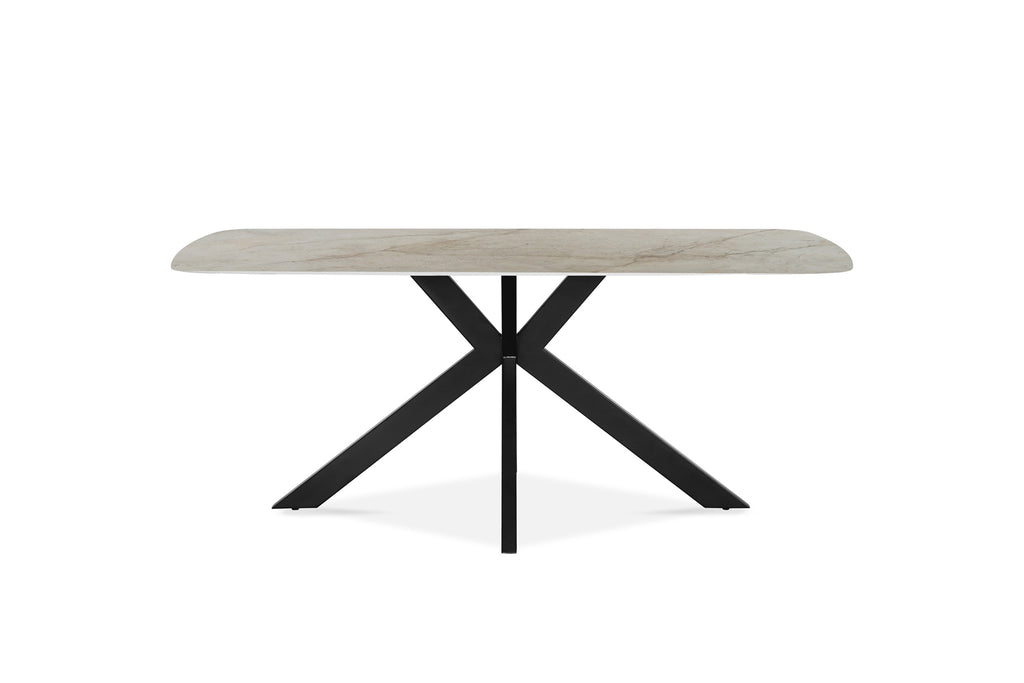 Table Apollo 180 cm ovale danoise Pierre Brillant Beige