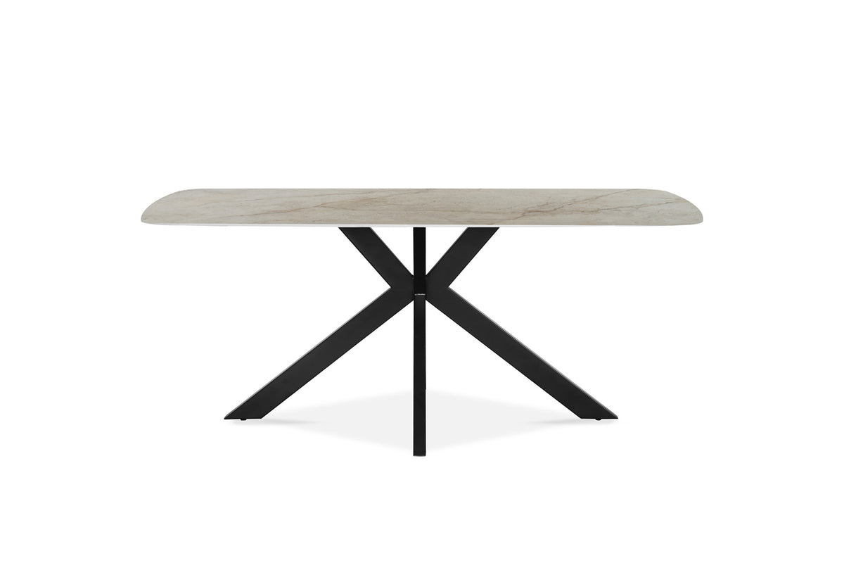 Table Apollo 180 cm ovale danoise Pierre Brillant Beige