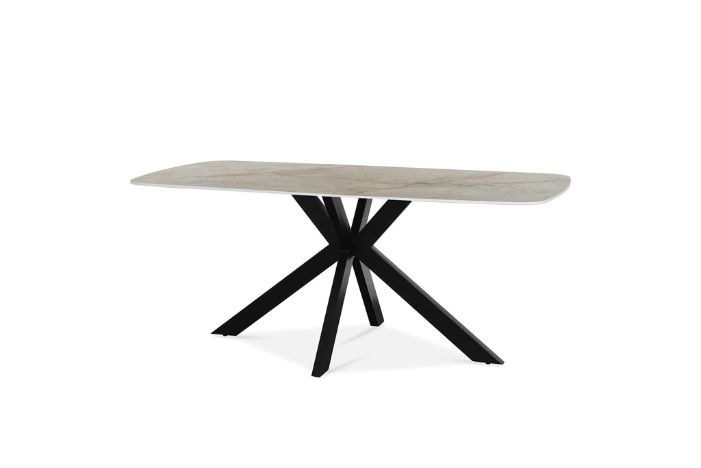 Table Apollo 180 cm ovale danoise Pierre Brillant Beige