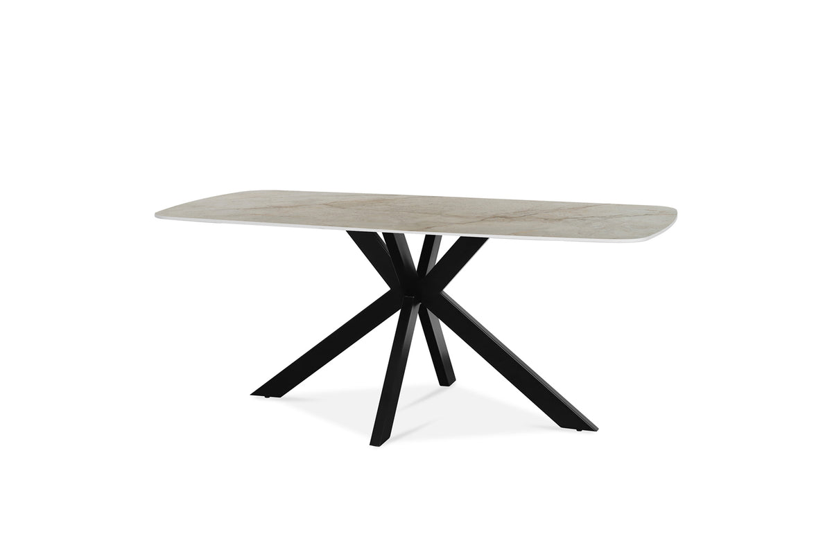 Table Apollo 180 cm ovale danoise Pierre Brillant Beige