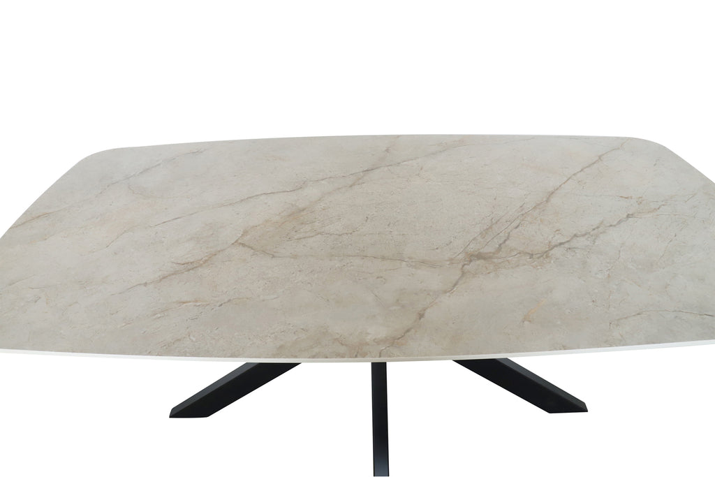 Table Apollo 180 cm ovale danoise Pierre Brillant Beige