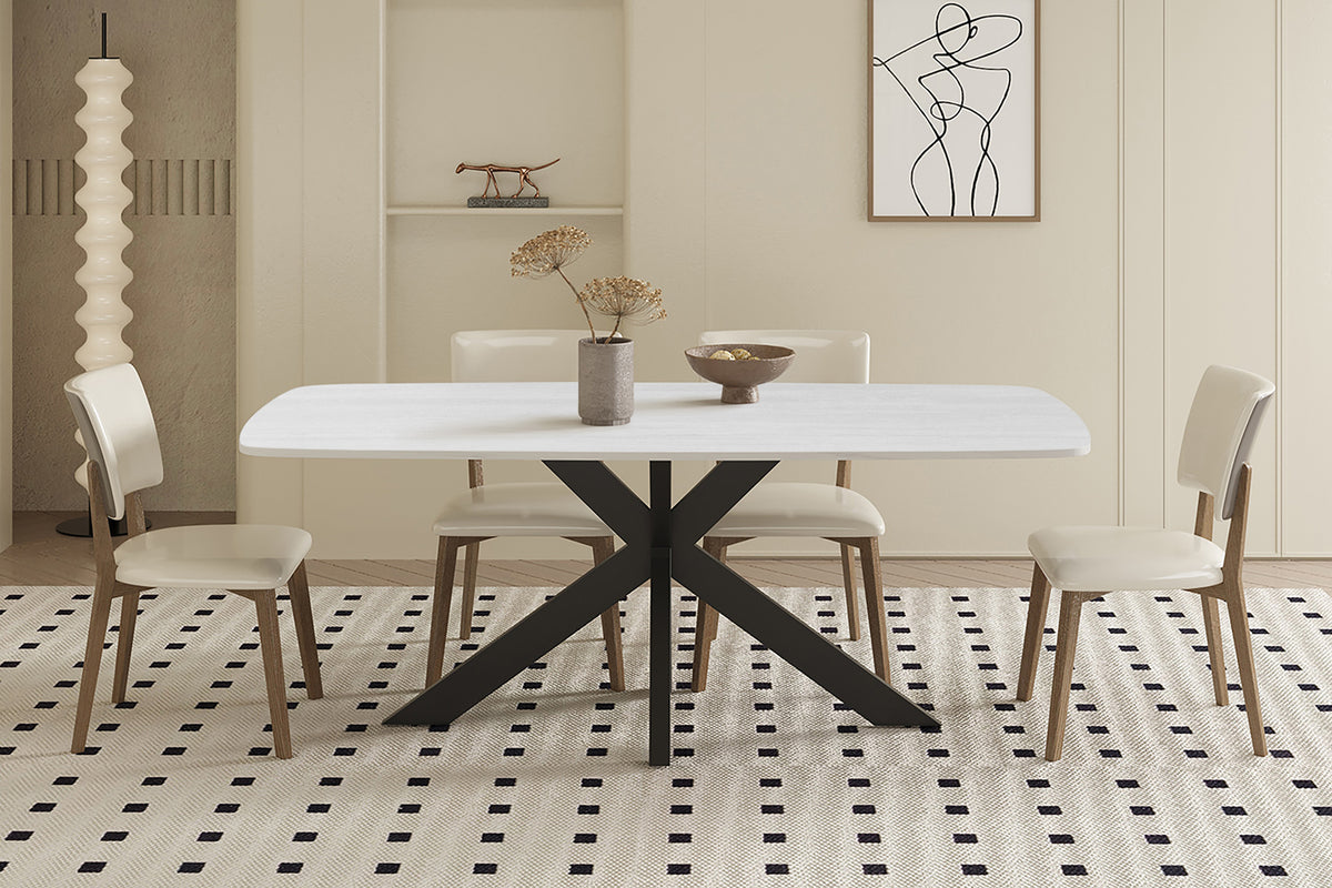 Table Apollo 180 cm ovale danoise Pierre Gris