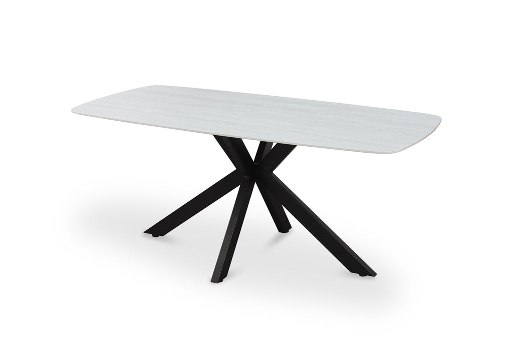 Table Apollo 180 cm ovale danoise Pierre Gris
