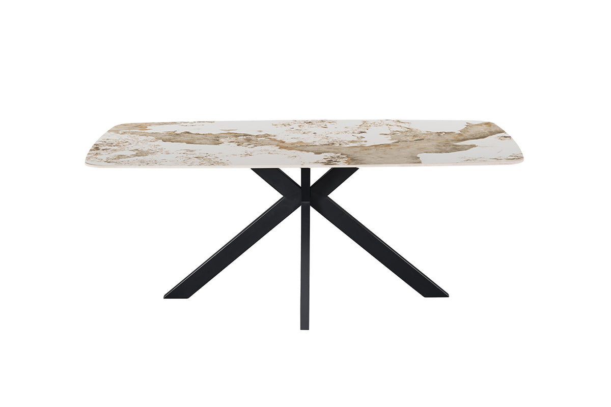 Table Apollo 180 cm ovale danoise pierre brillante