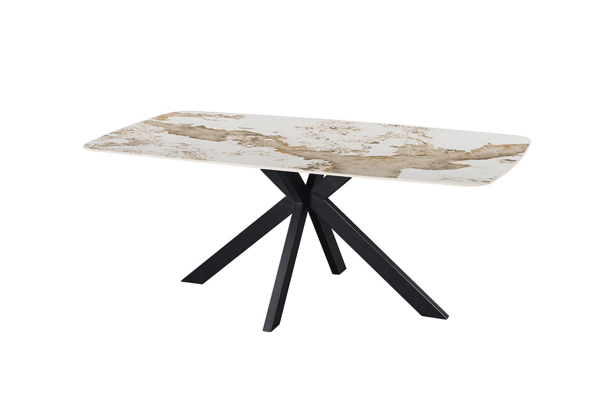 Table Apollo 180 cm ovale danoise pierre brillante
