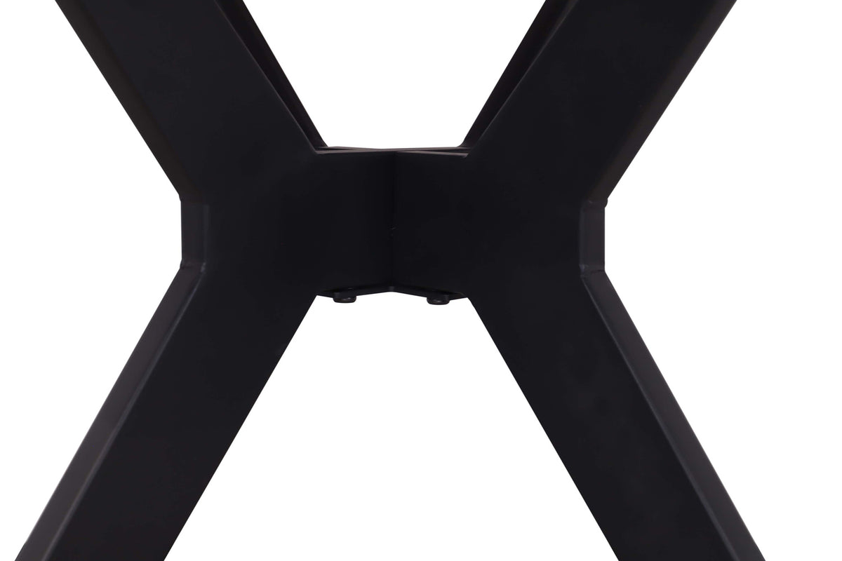 Table Apollo 110 cm pierre brillante Ronde Blanc