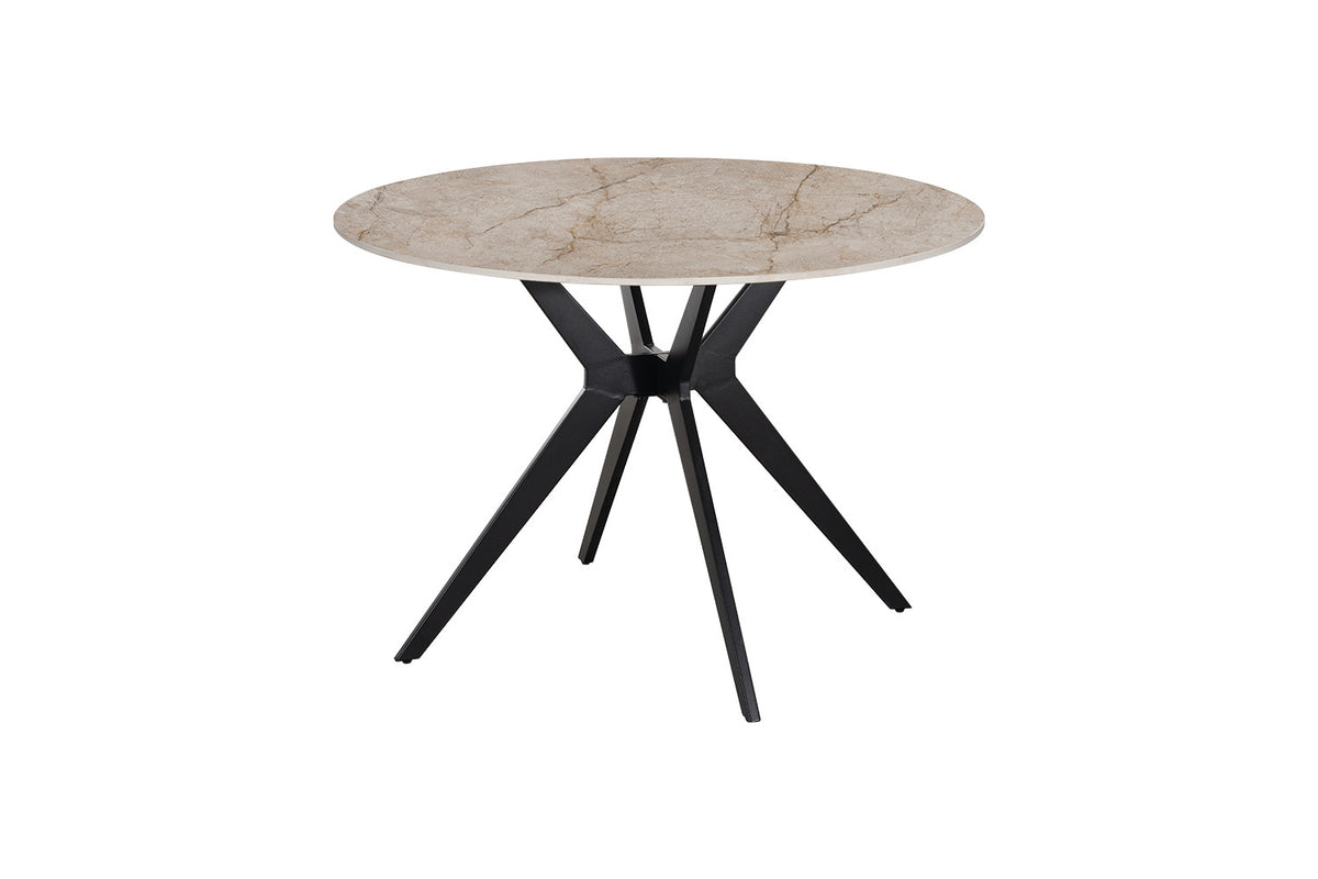 Table Apollo 110 cm Ronde Pierre Brillante Shakespear Beige - vue 5
