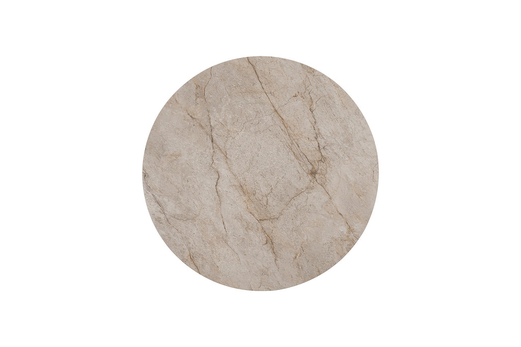 Table Apollo 110 cm Ronde Pierre Brillante Shakespear Beige - vue 6