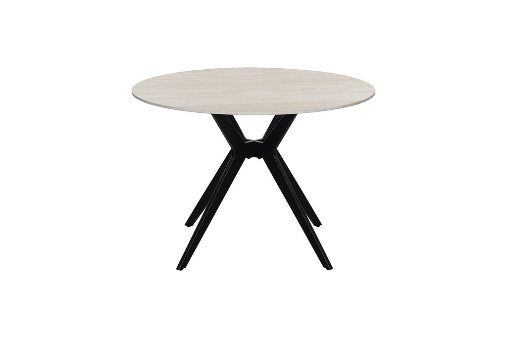Table Apollo 110 cm Ronde Pierre Baroque Gris - vue 4