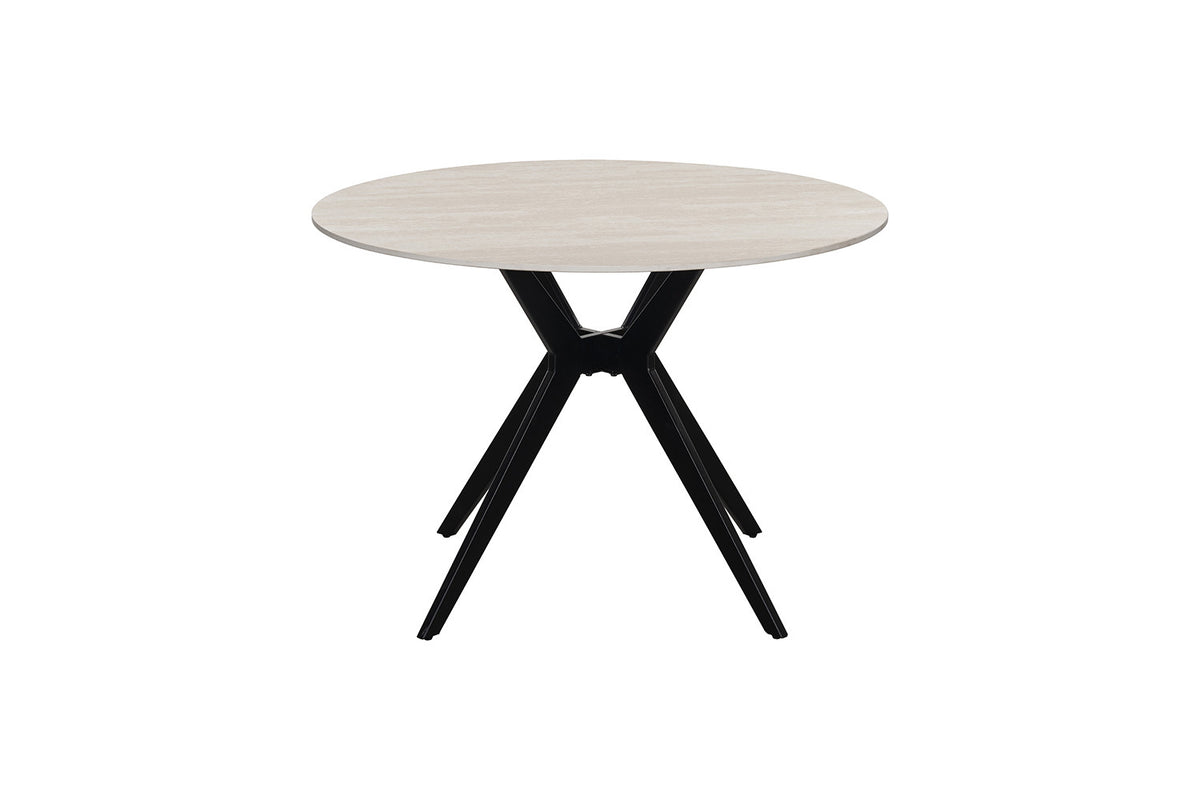 Table Apollo 110 cm Ronde Pierre Baroque Gris - vue 4