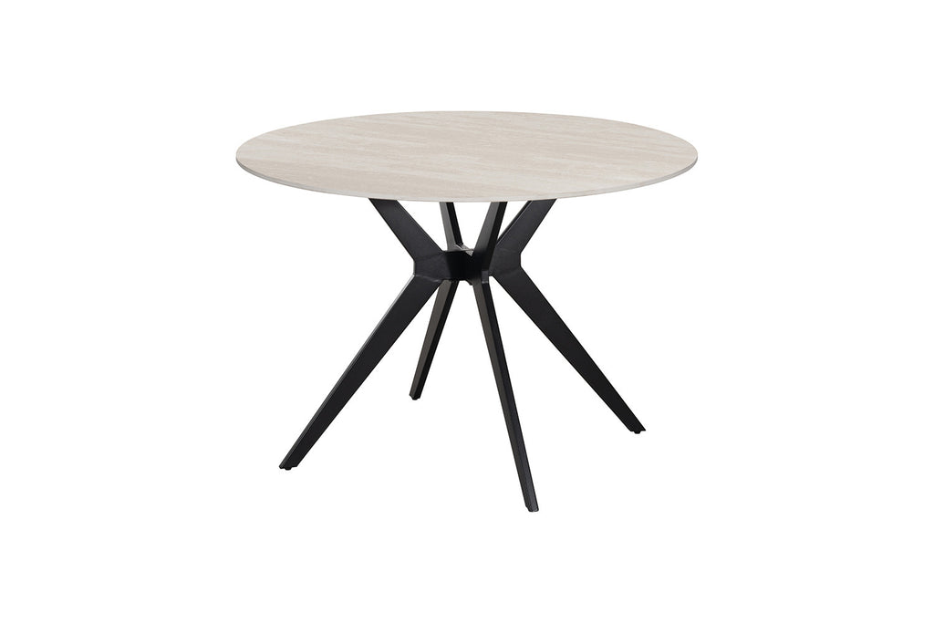 Table Apollo 110 cm Ronde Pierre Baroque Gris - vue 5