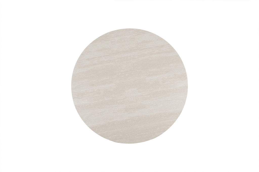 Table Apollo 110 cm Ronde Pierre Baroque Gris - vue 6