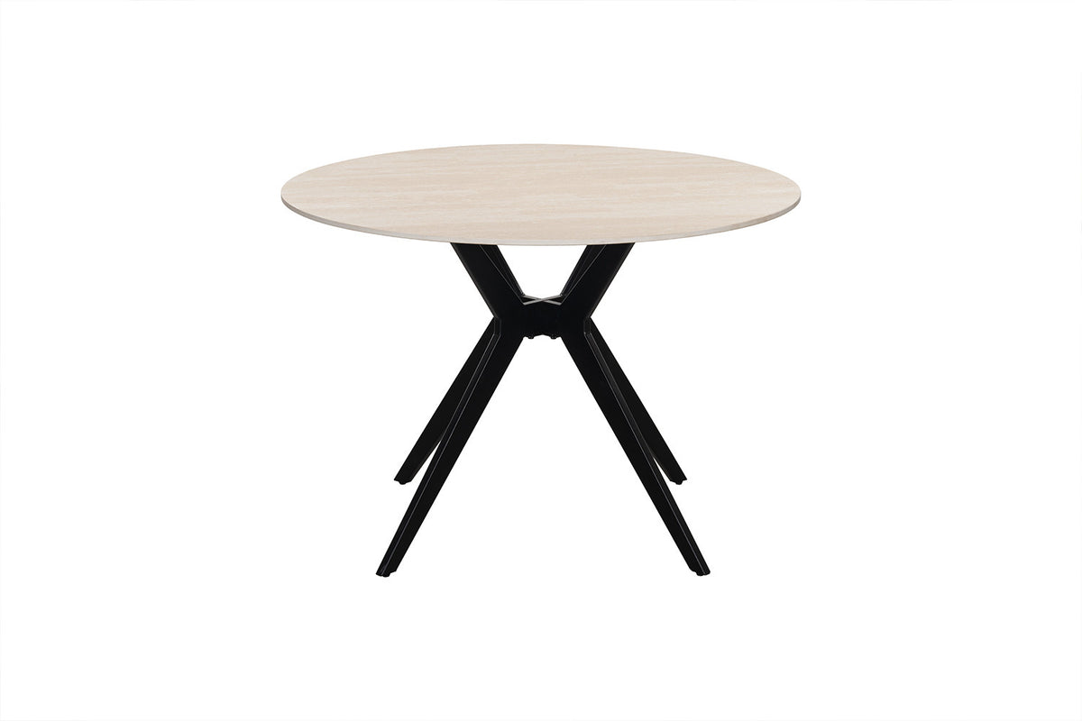 Table Apollo 110 cm Ronde Pierre Baroque Beige - vue 4