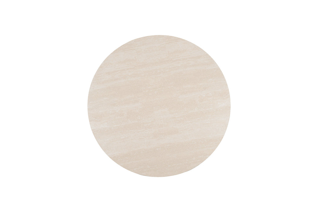 Table Apollo 110 cm Ronde Pierre Baroque Beige - vue 6