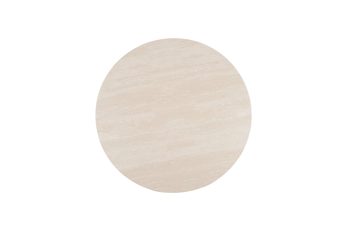 Table Apollo 110 cm Ronde Pierre Baroque Beige - vue 6