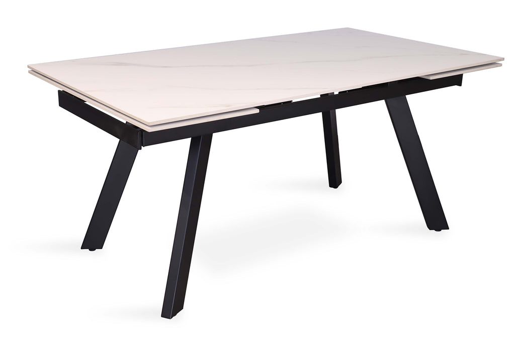 Table extensible Hera 160-240 cm Rectangulaire Pierre Blanc