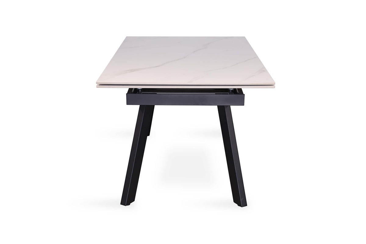 Table extensible Hera 160-240 cm Rectangulaire Pierre Blanc