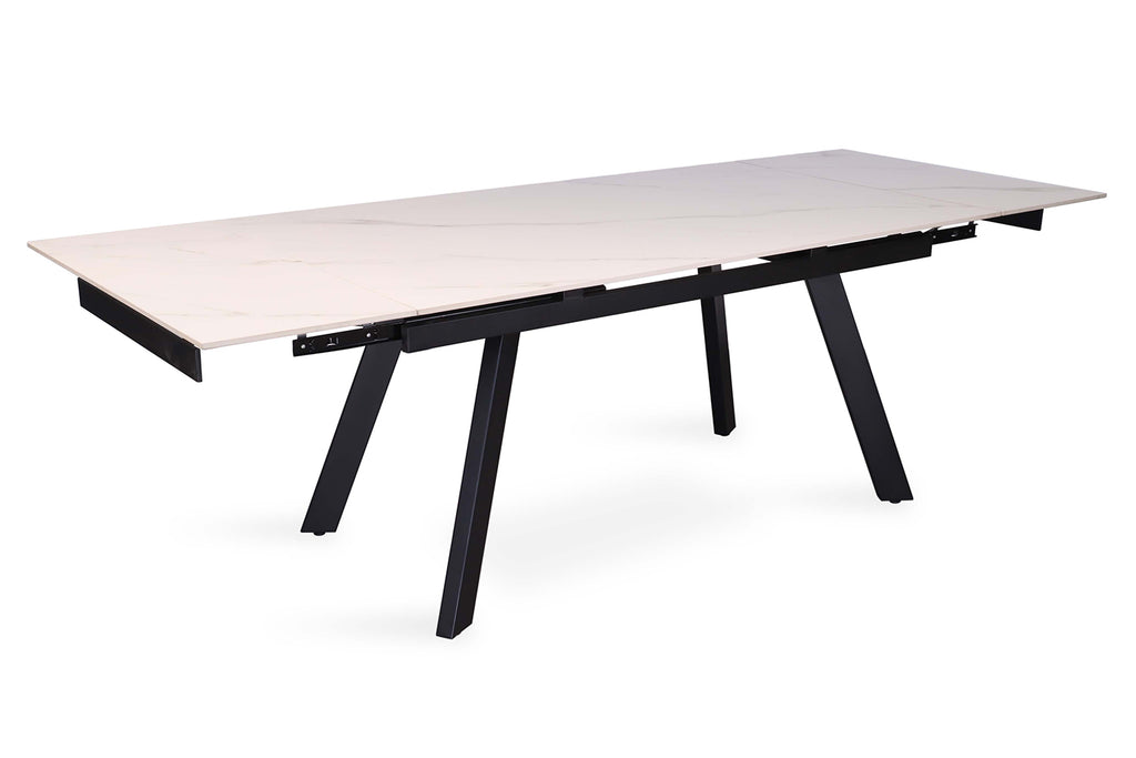 Table extensible Hera 160-240 cm Rectangulaire Pierre Blanc