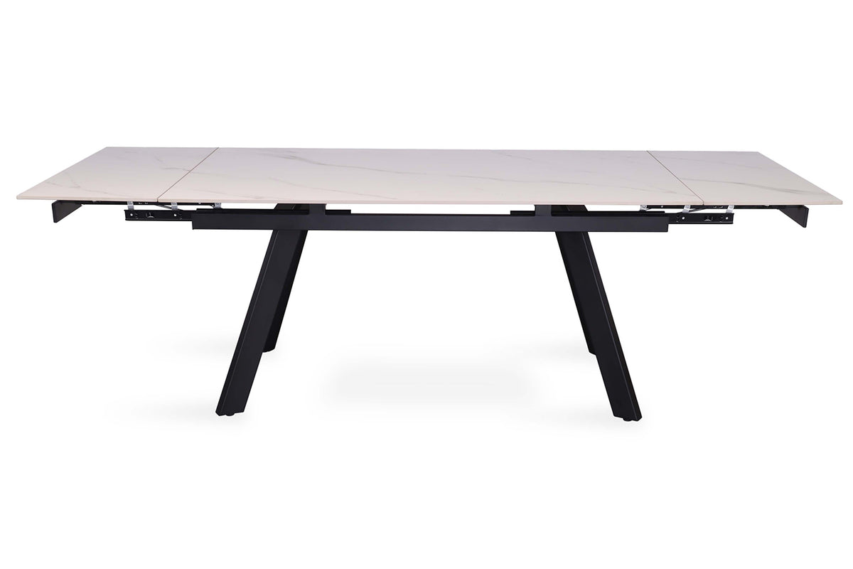 Table extensible Hera 160-240 cm Rectangulaire Pierre Blanc