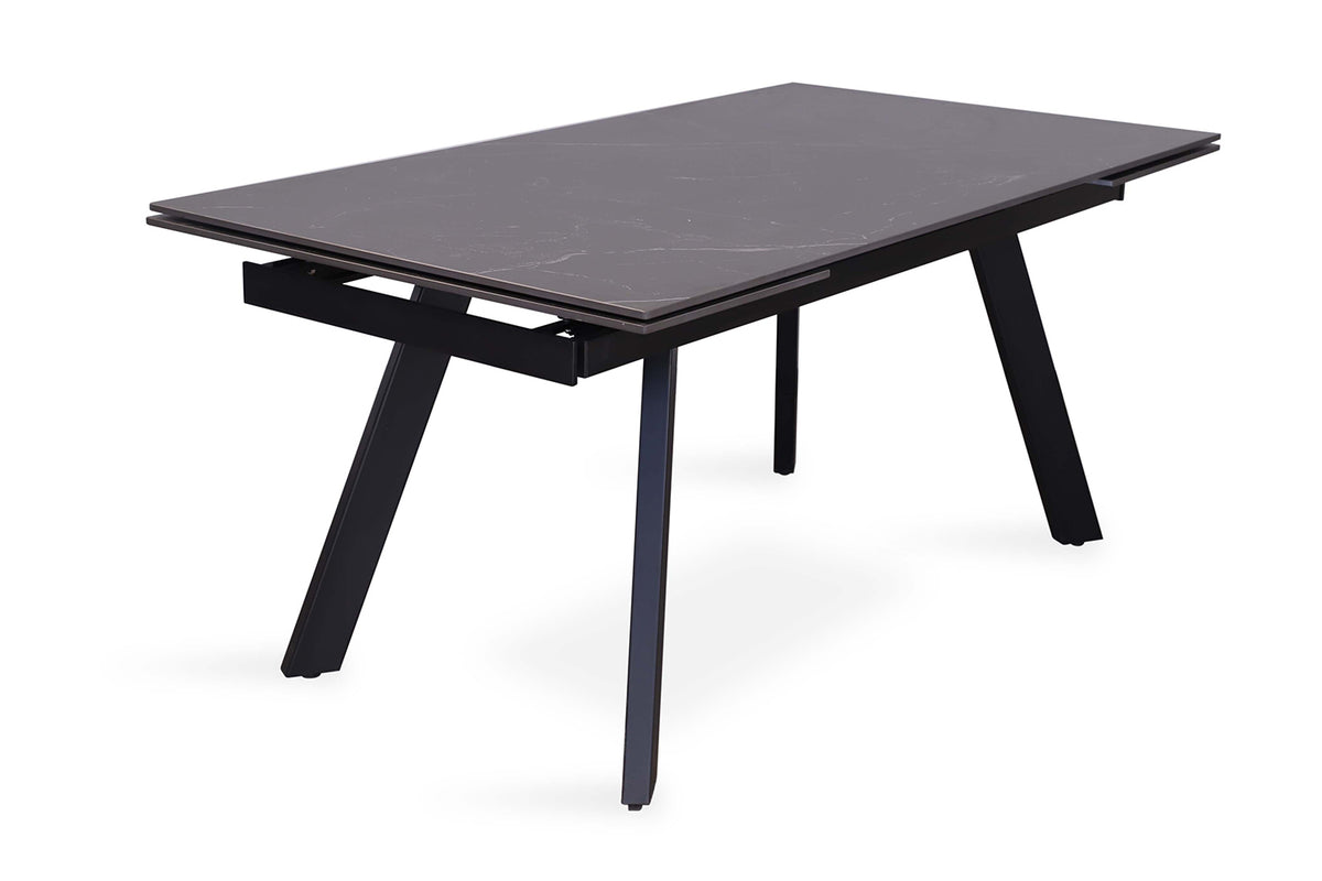 Table extensible Hera 160-240 cm Rectangulaire Pierre Noir
