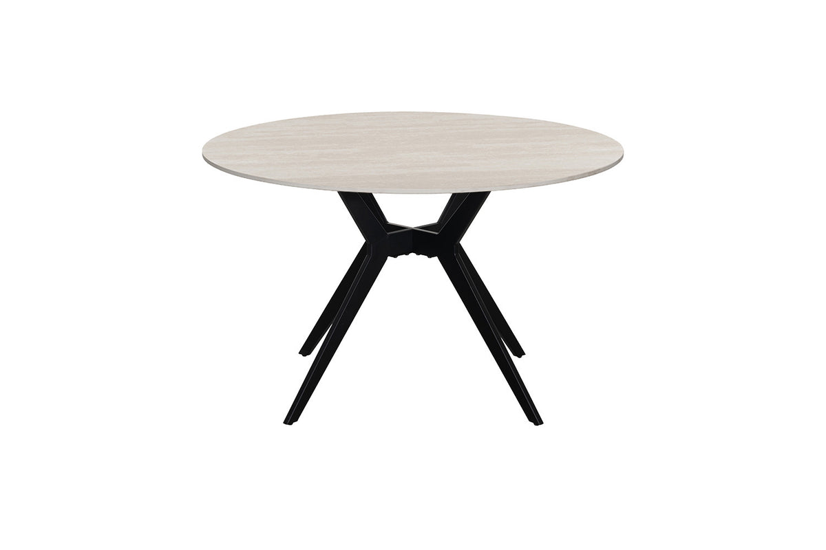 Table Apollo 120 cm Ronde Pierre Baroque Gris - vue 4
