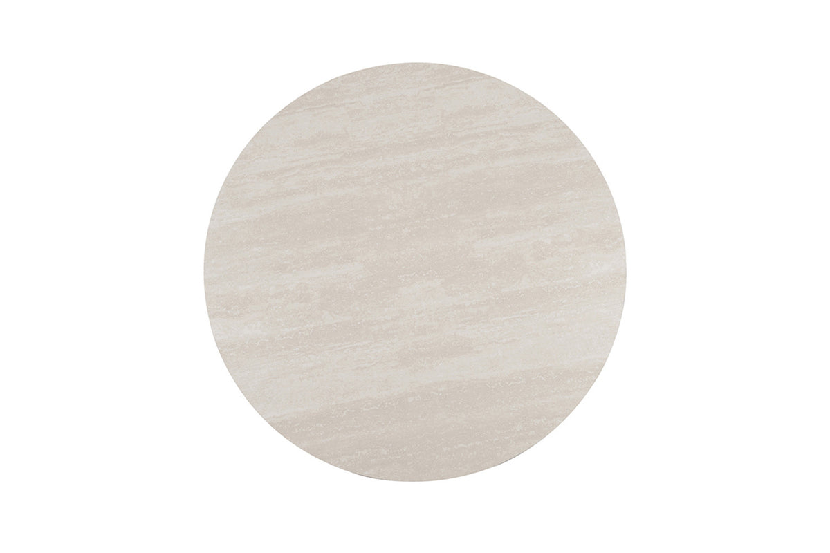 Table Apollo 120 cm Ronde Pierre Baroque Gris - vue 6
