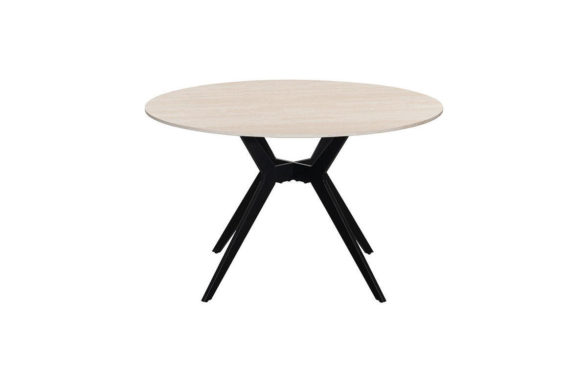Table Apollo 120 cm Ronde Pierre Baroque Beige - vue 4