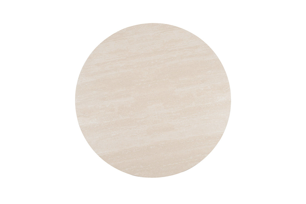 Table Apollo 120 cm Ronde Pierre Baroque Beige - vue 6