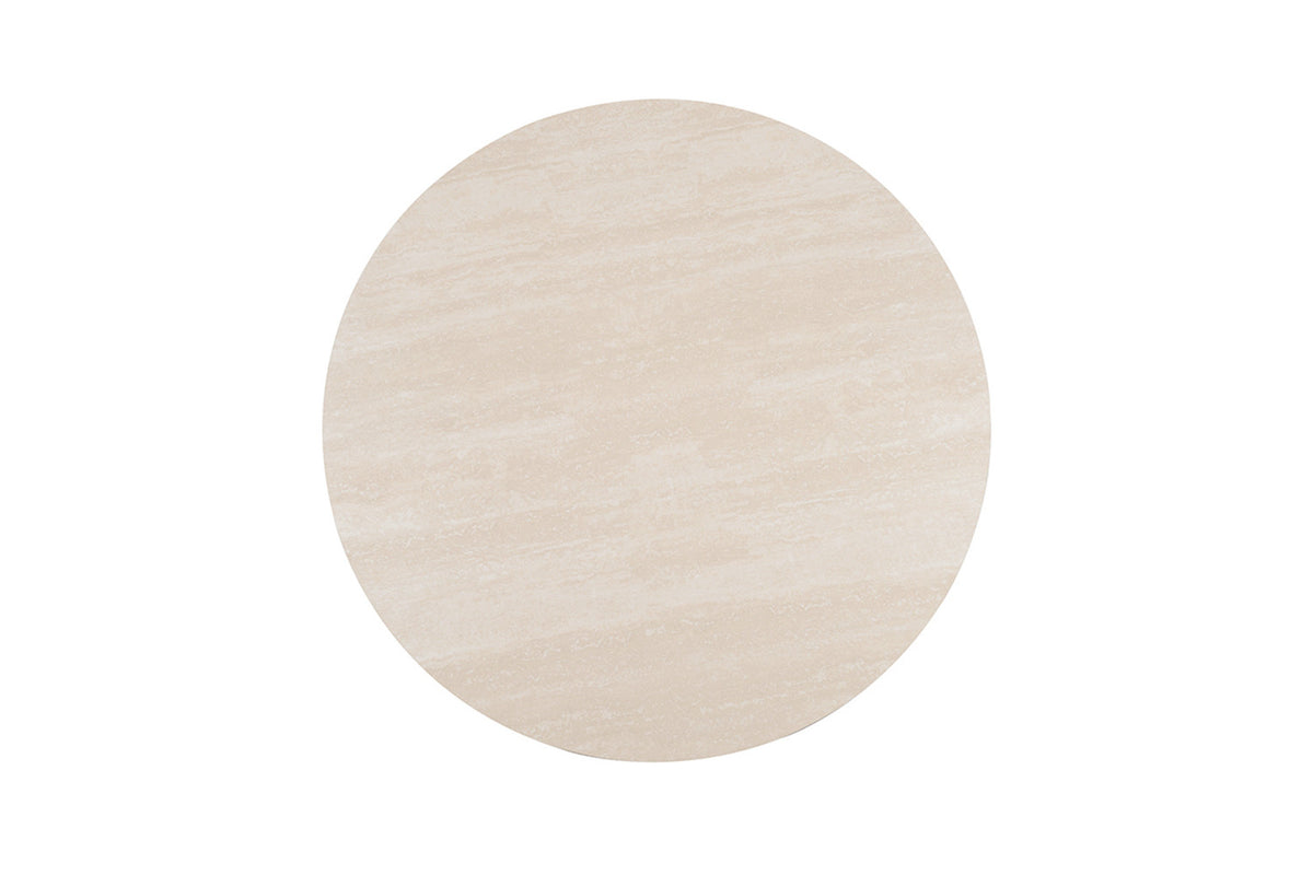 Table Apollo 120 cm Ronde Pierre Baroque Beige - vue 6