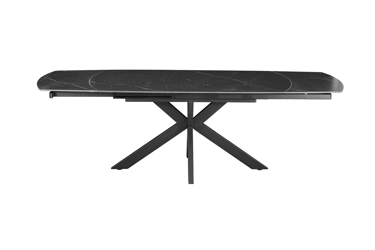 Table extensible Ares 160-240 cm ovale danoise Pierre Noir