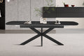 Table extensible Hestia 180-220 cm Ovale Danoise Pierre Noir