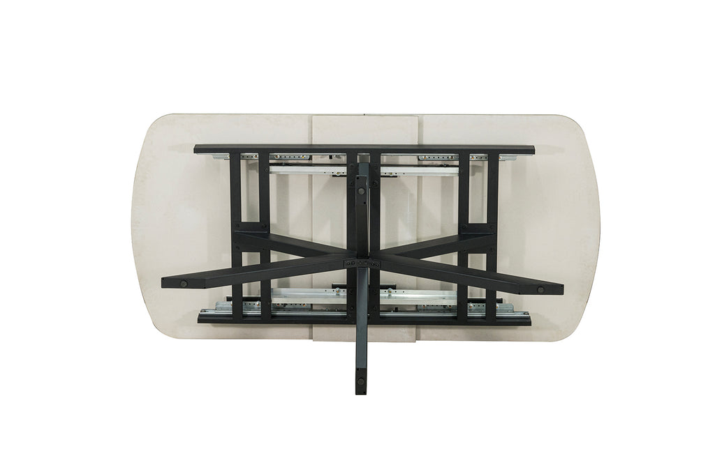 Table extensible Hestia 180-220 cm ovale danoise Brillant Beige