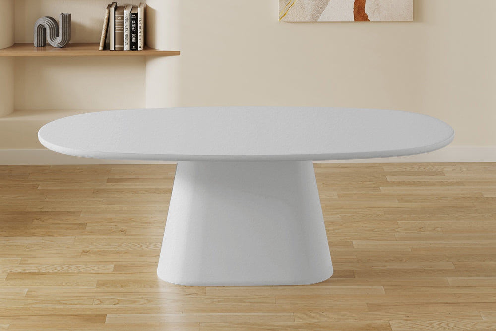 Table Tavira 220 cm Ovale Ciment Ecru