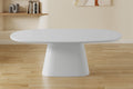 Table Tavira 220 cm Ovale Ciment Ecru