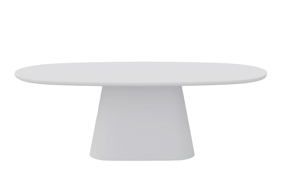 Table Tavira 220 cm Ovale Ciment Écru