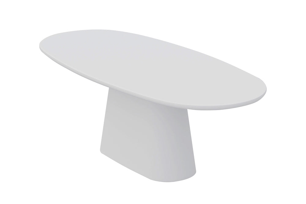 Table Tavira 220 cm Ovale Ciment Écru