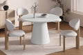 Table Tavira 120 cm Ronde Ciment Ecru