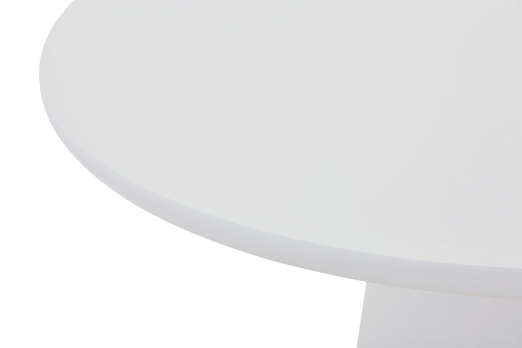 Table Tavira 120 cm Ronde Ciment Écru