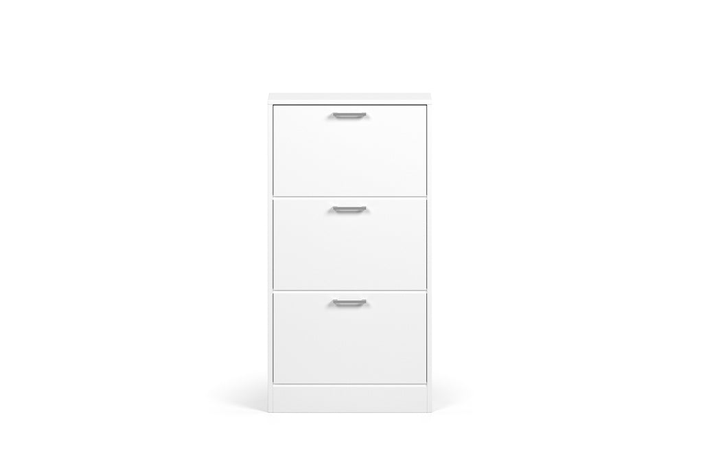 Rangement chaus. Carini 3 tiroirs Blanc