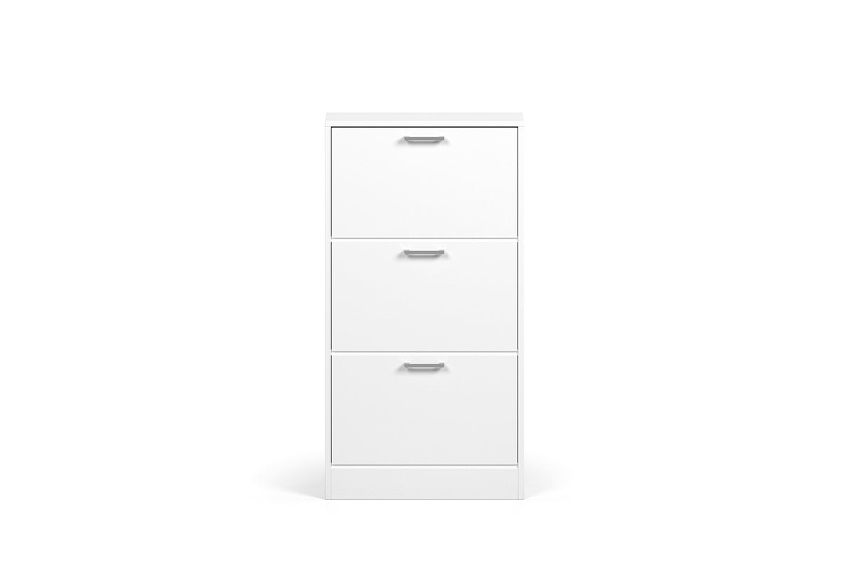 Rangement chaus. Carini 3 tiroirs Blanc