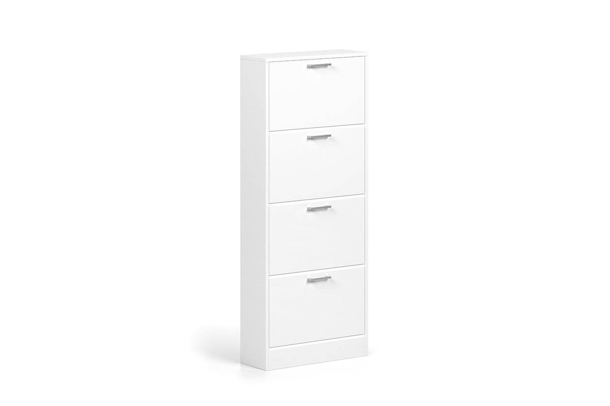 Rangement chaus. Carini 4 tiroirs Blanc