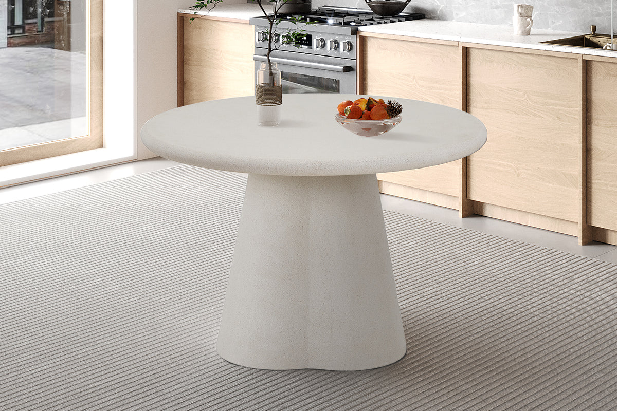 Table Faro 120 cm Ronde Ciment