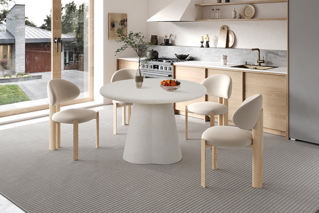 Table Faro 120 cm Ronde Ciment