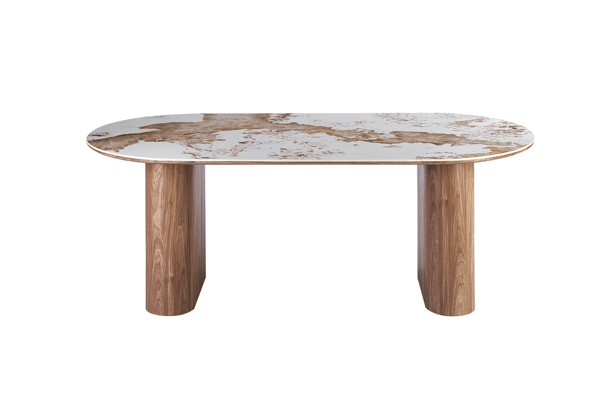 Table Evora 210 cm pierre brillante