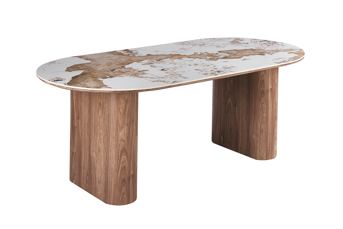 Table Evora 210 cm pierre brillante