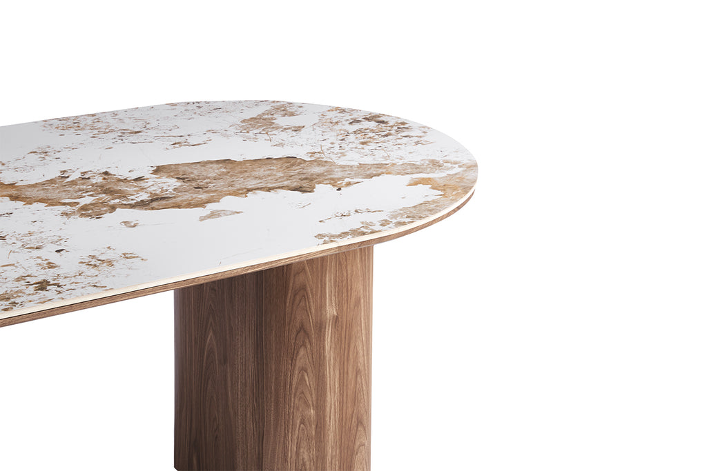 Table Evora 210 cm pierre brillante